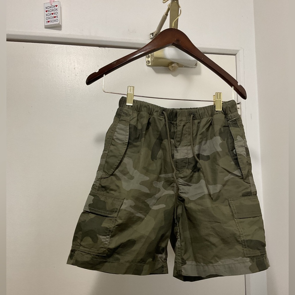 TNA Green Camouflage Cargo Shorts
